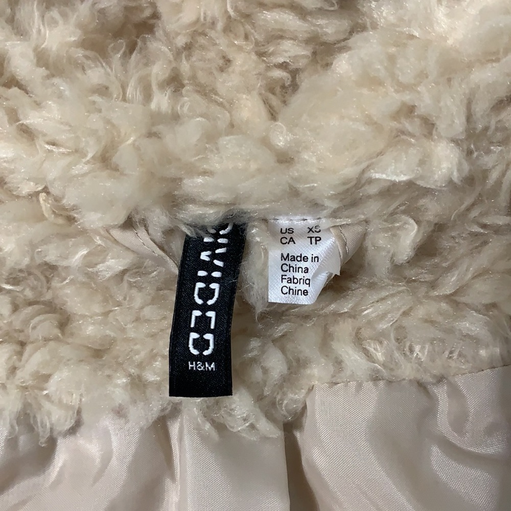 H&M Divided Tan Faux Fur Jacket - Picture 7 of 7